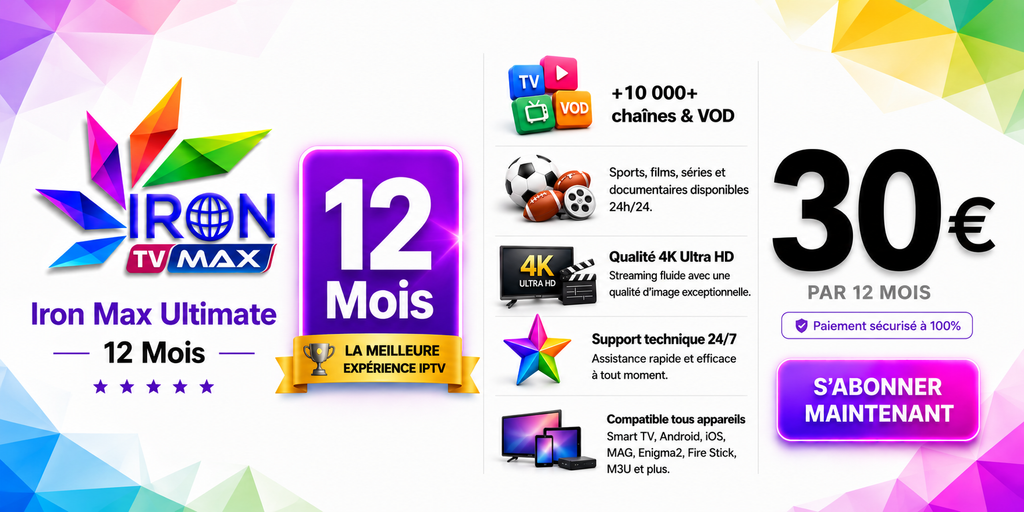 Abonnement Iron Max Premium (12 mois)
